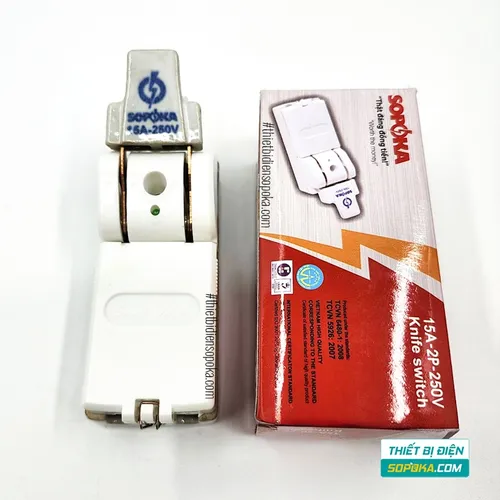 Cầu Dao Đế Sứ 1 Pha 15A 2P D1H SOPOKA