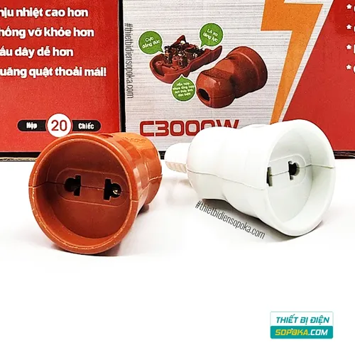 Phích Cắm Điện Âm Siêu Chịu Tải 3000W 15A C3000W SOPOKA