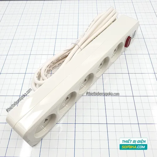 Ổ Cắm Điện 5 Lỗ Chéo Lõi Sứ 2200W 10A 5L2 SOPOKA