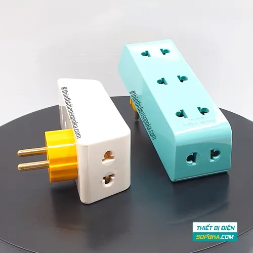 Phích Cắm Chia Điện 5 Lỗ Cổ Xoay Cao 2200W 10A P26 SOPOKA