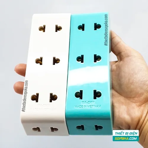 Phích Cắm Chia Điện 5 Lỗ Cổ Xoay Cao 2200W 10A P26 SOPOKA