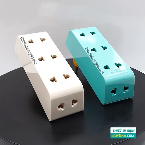 Phích Cắm Chia Điện 5 Lỗ Cổ Xoay Cao 2200W 10A P26 SOPOKA