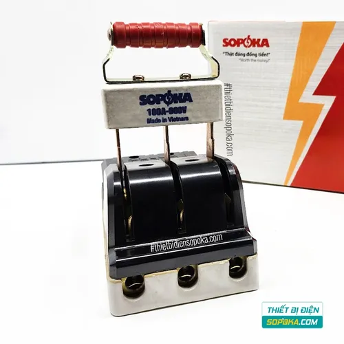 Cầu Dao Đế Sứ 3 Pha 3P 600V 100A D15 SOPOKA