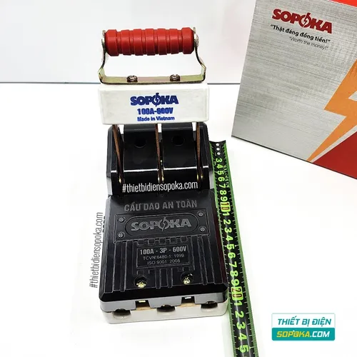 Cầu Dao Đế Sứ 3 Pha 3P 600V 100A D15 SOPOKA