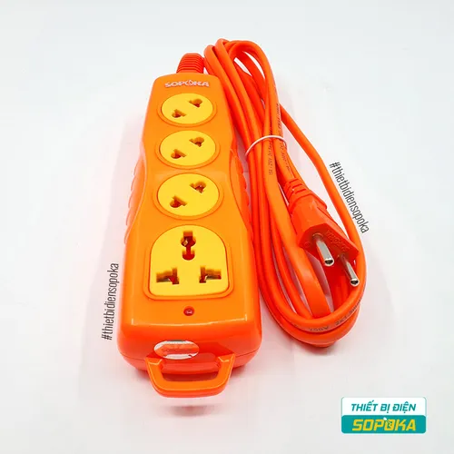 Ổ Cắm Điện 4 Lỗ Chéo 3000W 15A 250V 4C-3000W SOPOKA