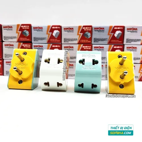 Đầu Nối Chia Điện 3 Lỗ 2200W 10A P11/P11X SOPOKA