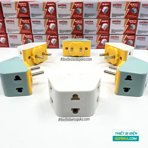 Đầu Nối Chia Điện 3 Lỗ 2200W 10A P11/P11X SOPOKA