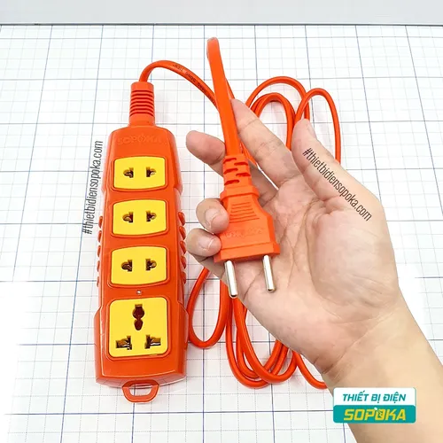 Ổ Cắm Điện 3000W Siêu Chịu Tải Có Dây 4S-3000W SOPOKA