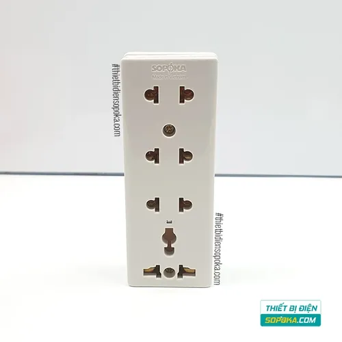 Ổ Cắm Điện 4 Lỗ Gắn Tường Gắn Táp Lô 2200W 10A E26 SOPOKA