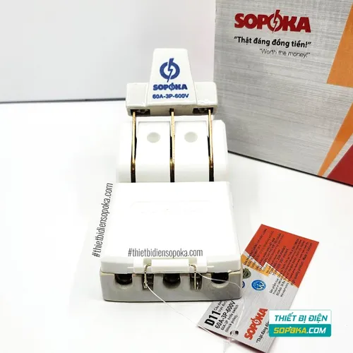 Cầu Dao Đế Sứ 3 Pha 3P 60A 600V D11/D11A SOPOKA