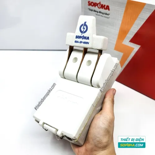 Cầu Dao Đế Sứ 3 Pha 3P 60A 600V D11/D11A SOPOKA
