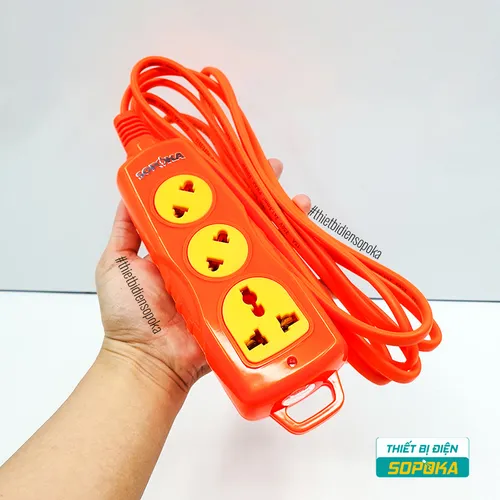Ổ Cắm Điện 3 Lỗ Chéo 3000W 15A 250V 3C-3000W SOPOKA