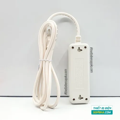 Ổ Cắm Điện 3 Lỗ 2200W Lõi Sứ Có Dây 3C2 SOPOKA