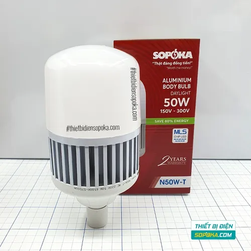 Bóng Đèn Led Thân Nhôm Công Suất Cao 30/40/50/65W (Mã N) SOPOKA