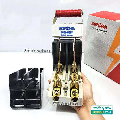 Cầu Dao Đảo Đế Sứ 1 Pha 100A 2P 600V D35 SOPOKA