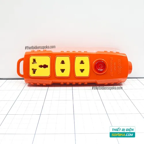 Ổ Cắm Điện 3 Lỗ 6000W Không Dây Nút Nguồn P6000W2+ SOPOKA