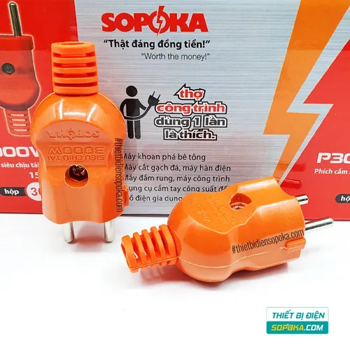 Phích Cắm Điện Dương Chịu Tải 3000W P3000W2+ SOPOKA