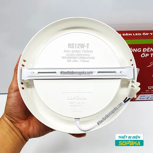 Bóng Đèn LED Ốp Trần Nổi Tròn 12W/18W/24W 220V RS12W/RS18W/RS24W SOPOKA