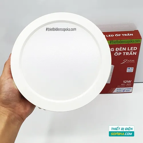 Bóng Đèn LED Ốp Trần Nổi Tròn 12W/18W/24W 220V RS12W/RS18W/RS24W SOPOKA