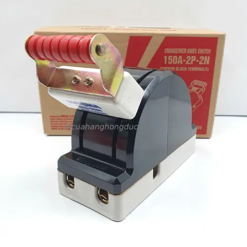 Cầu Dao Đảo Đế Sứ 1 Pha 150A 2P 600V 2N Màu Đen D41 SOPOKA