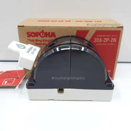 Cầu Dao Đảo Đế Sứ 1 Pha 30A 2P 600V 2N D19 SOPOKA