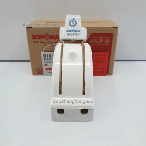 Cầu Dao Đảo Đế Sứ 1 Pha 30A 2P 600V 2N D19 SOPOKA