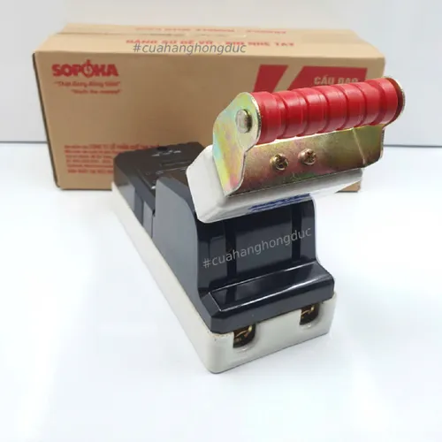 Cầu Dao Đế Sứ 1 Pha 100A-2P Màu Đen D33 SOPOKA