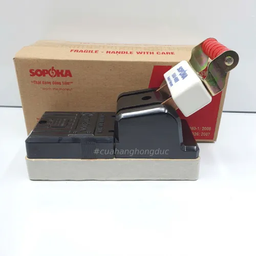 Cầu Dao Đế Sứ 1 Pha 150A-2P Màu Đen D34 SOPOKA