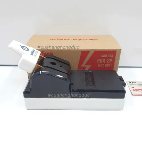 Cầu Dao Đế Sứ 1 Pha 60A-2P D7 SOPOKA