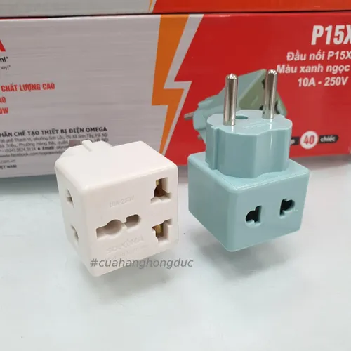 Đầu Nối Chia Điện 2 Lỗ 3 Chấu Đa Năng P15 SOPOKA