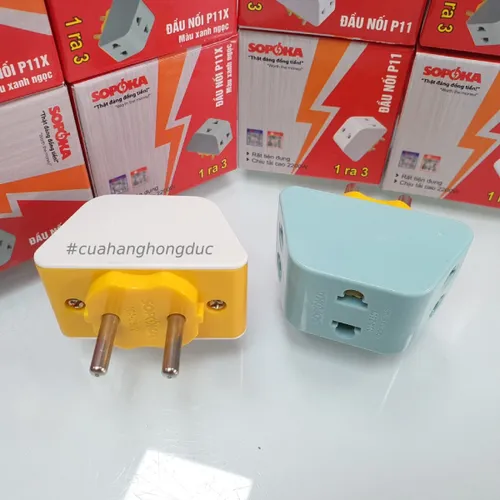 Đầu Nối Chia Điện 3 Lỗ 2200W P11 SOPOKA