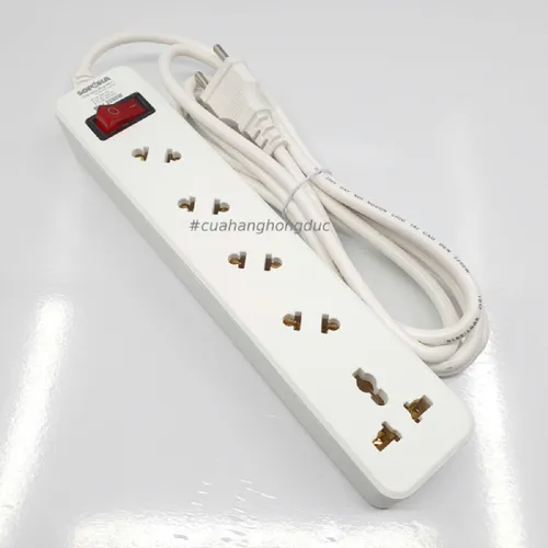 Ổ Cắm Điện 5 Lỗ Chéo 2200W 5A2 SOPOKA