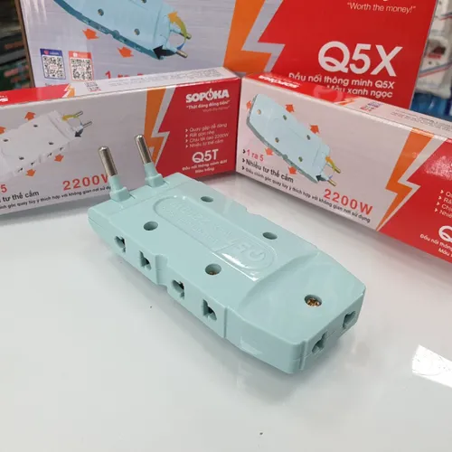 Ổ Chia Điện 5 Lỗ Loại Dẹp Q5 SOPOKA