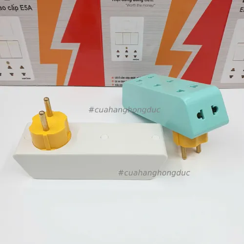 Phích Cắm Chia Điện 5 Lỗ Cổ Xoay Cao P26 SOPOKA