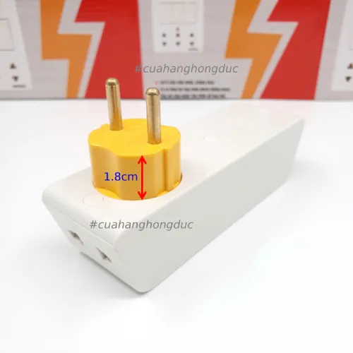 Phích Cắm Chia Điện 5 Lỗ Cổ Xoay Cao P26 SOPOKA