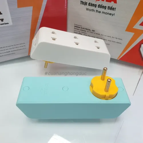 Phích Cắm Chia Điện 5 Lỗ Cổ Xoay P25 SOPOKA