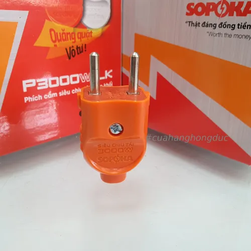 Phích cắm điện dương chịu tải 3000W P3000LK SOPOKA