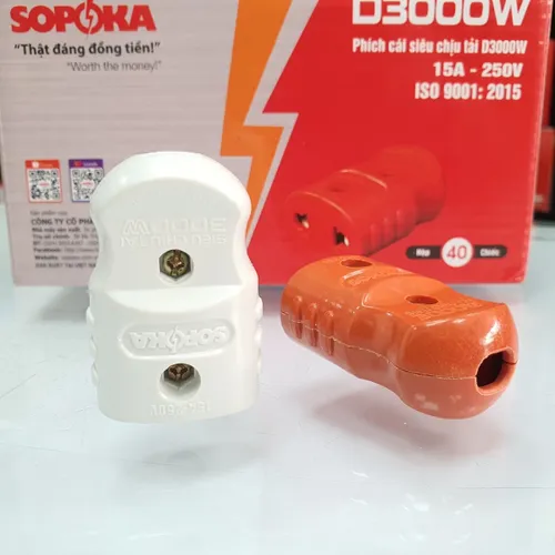 Phích Cắm Điện Âm Chịu Tải 3000W D3000W SOPOKA