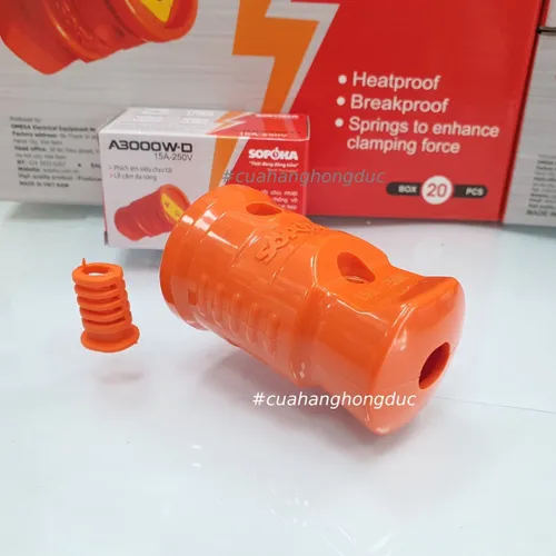 Phích Cắm Điện Âm Siêu Chịu Tải 3000W A3000W-Đ SOPOKA