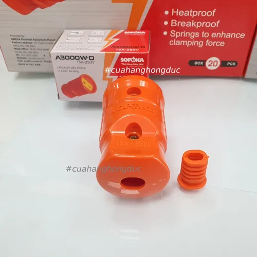 Phích Cắm Điện Âm Siêu Chịu Tải 3000W A3000W-Đ SOPOKA