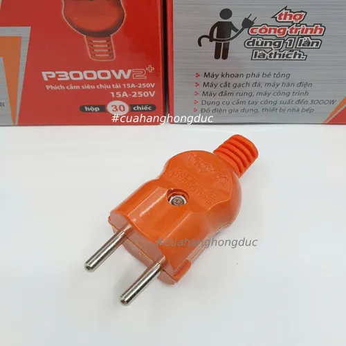 Phích Cắm Điện Dương Siêu Chịu Tải 3000W P3000W2+ SOPOKA