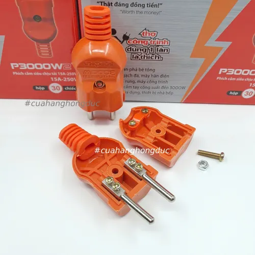 Phích Cắm Điện Dương Siêu Chịu Tải 3000W P3000W2+ SOPOKA