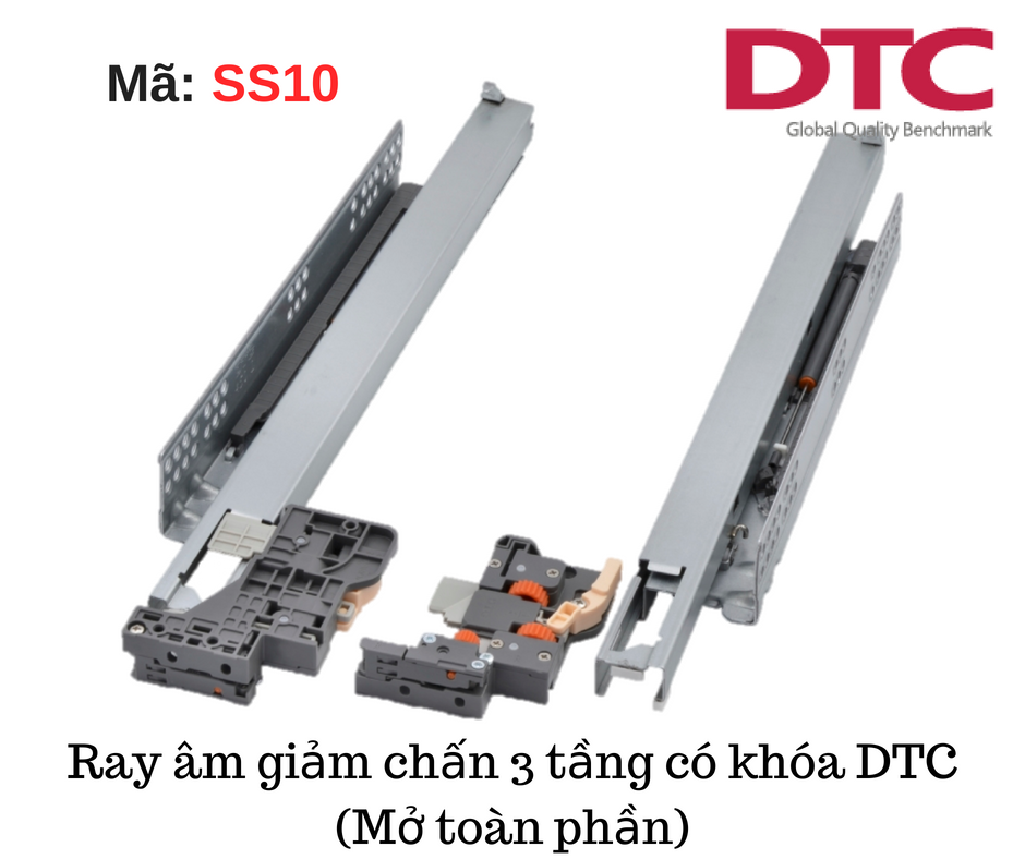 Ray âm giảm chấn 3 tầng DTC Ray âm giảm chấn 3 tầng DTC