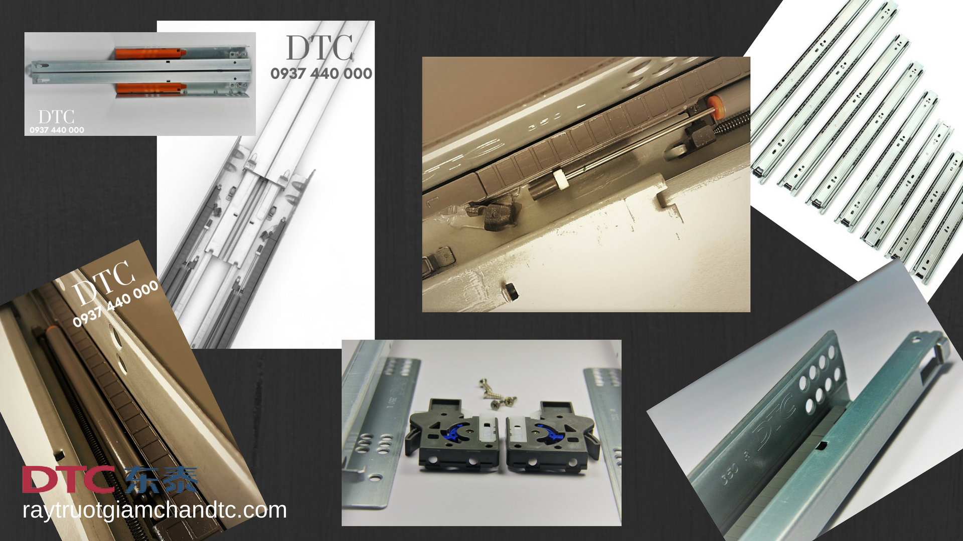 Các loại ray trượt hộc tủ Các loại ray trượt hộc tủ