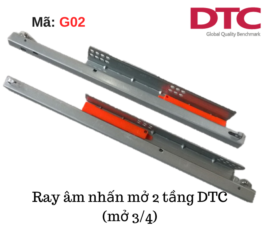 ray âm 2 tầng nhấn mở DTC ray âm 2 tầng nhấn mở DTC