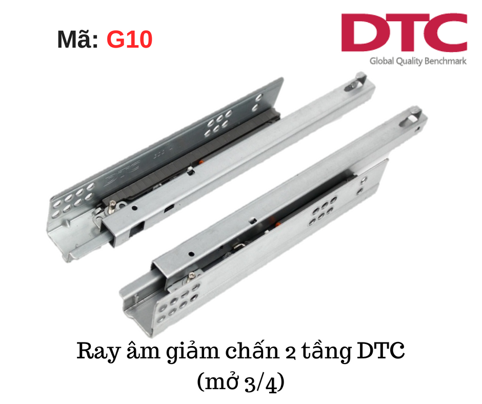 Ray âm giảm chấn 2 tầng DTC Ray âm giảm chấn 2 tầng DTC