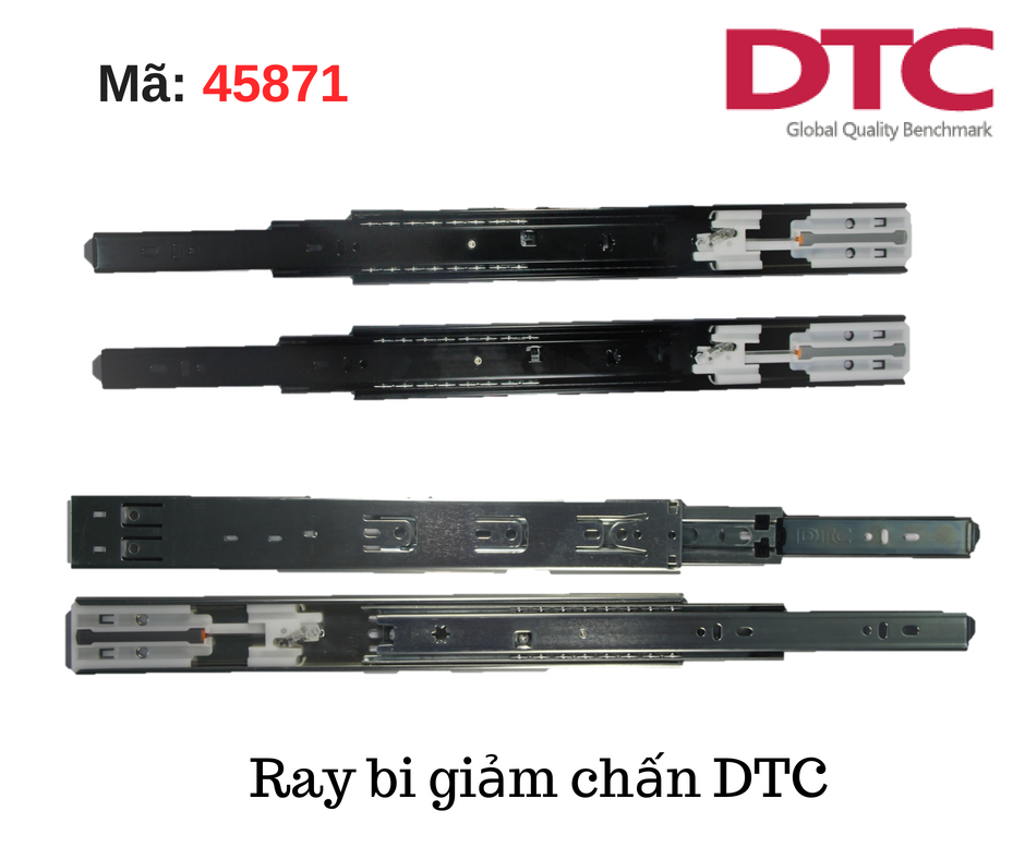 ray bi giảm chấn 3 tầng DTC ray bi giảm chấn 3 tầng DTC