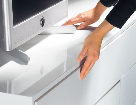 Ray trượt bi 3 tầng nhấn mở Ray trượt bi 3 tầng nhấn mở