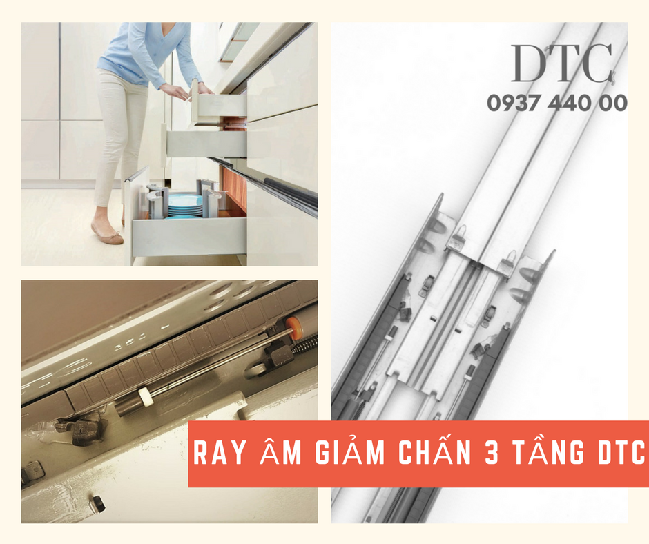 Thanh ray trượt ngăn kéo giảm chấn Thanh ray trượt ngăn kéo giảm chấn