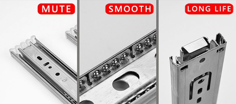 Thanh Ray trượt ngăn kéo không giảm chấn Thanh Ray trượt ngăn kéo không giảm chấn